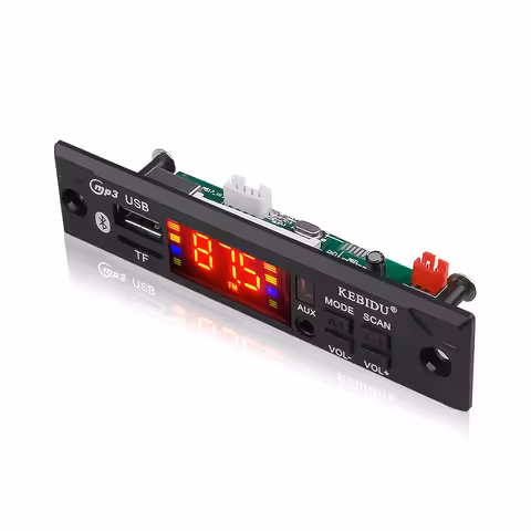 Car MP3 Bluetooth Module 12V with USB, SD Card, FM Radio and Remote – Universal Player