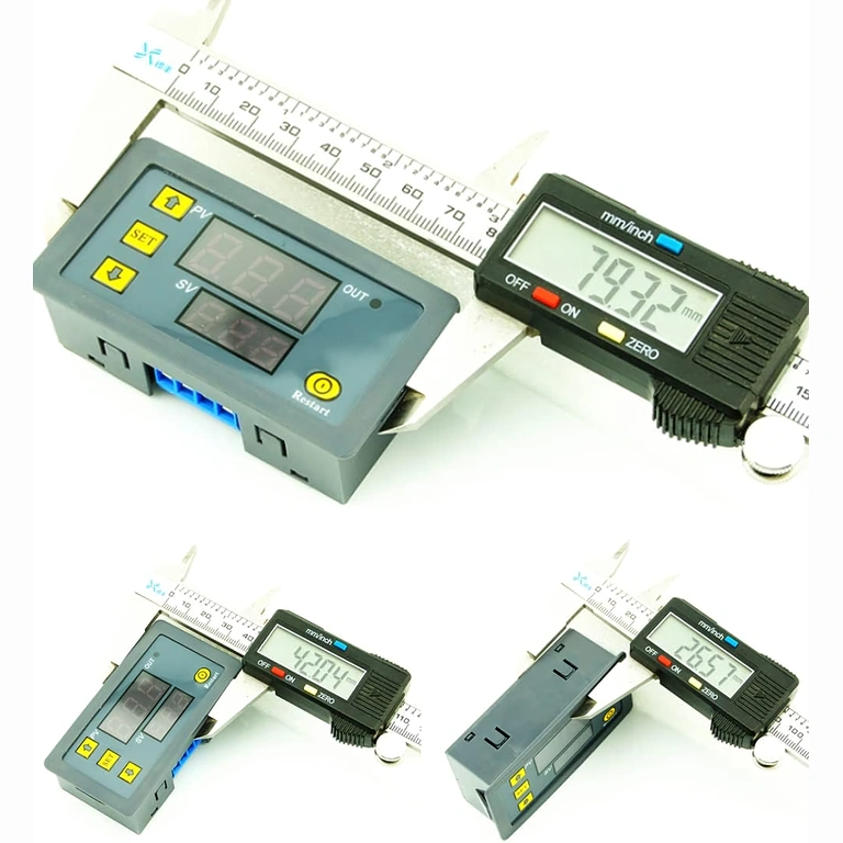 Digital relay dimensions – front view Front view of module with noted dimensions