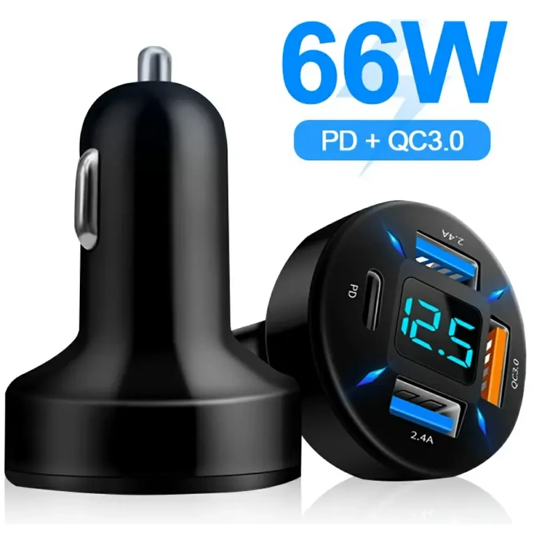 Power Delivery USB-C car charger Power Delivery car charger, fast USB-C port