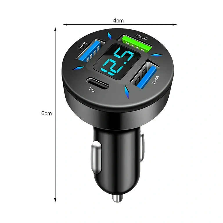 High-speed USB car charger High-performance charger for fast charging in vehicles