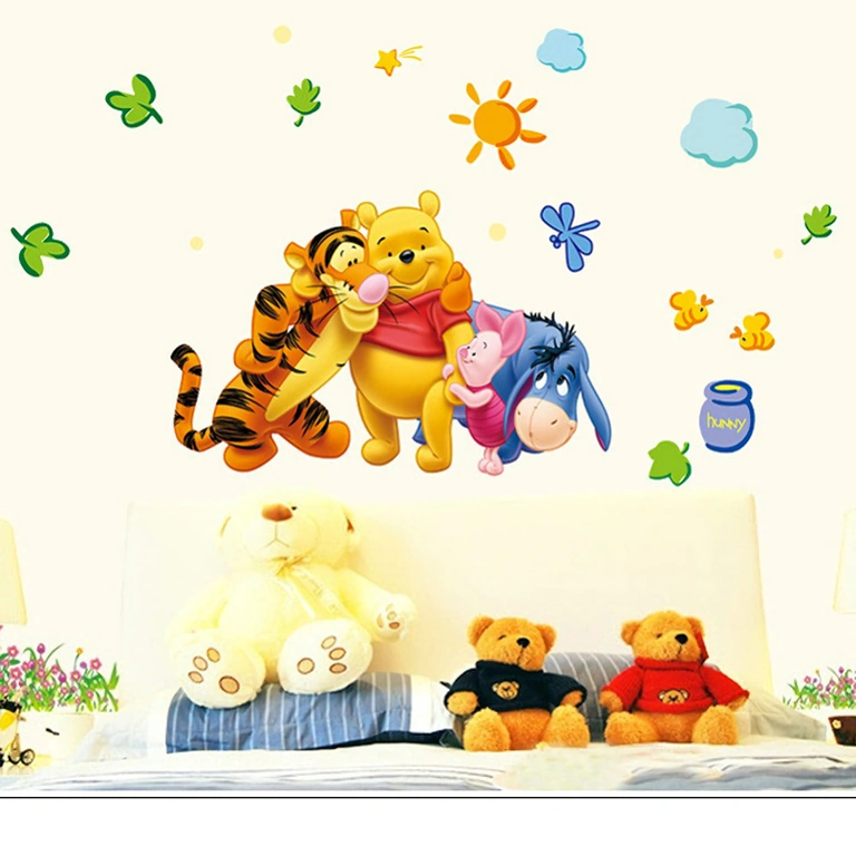 Winnie the Pooh characters in vinyl wall sticker