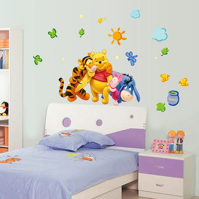 Winnie the Pooh stickers for decorating children’s bedroom walls