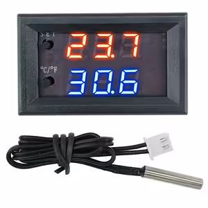 Digital Thermostat with Probe and 12V Relay – Temperature Control for Incubator, Eggs, Hatchers, Aquarium