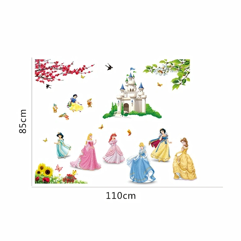 Fairy tale and Disney character themed wall sticker