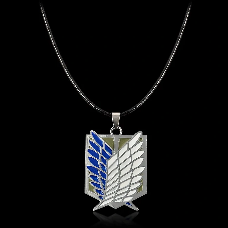 Pendant with Wings of Freedom symbol from Attack on Titan anime