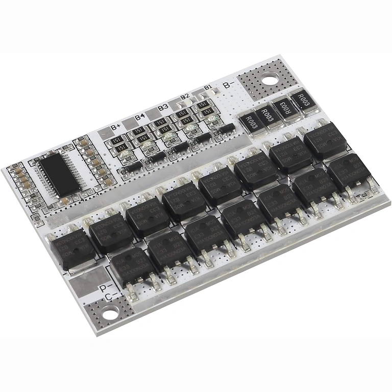 Protection module for 5x 18650 batteries, safeguards against overvoltage, short circuit, and discharge