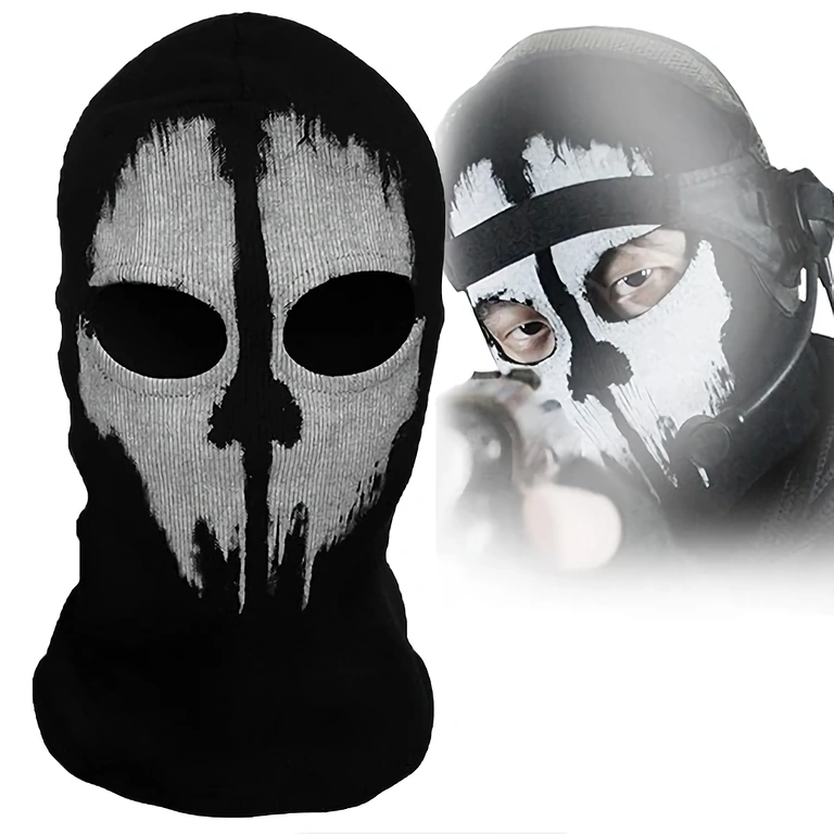 Custom Call of Duty Ghosts mask for outdoor activities: paintball, airsoft, sports