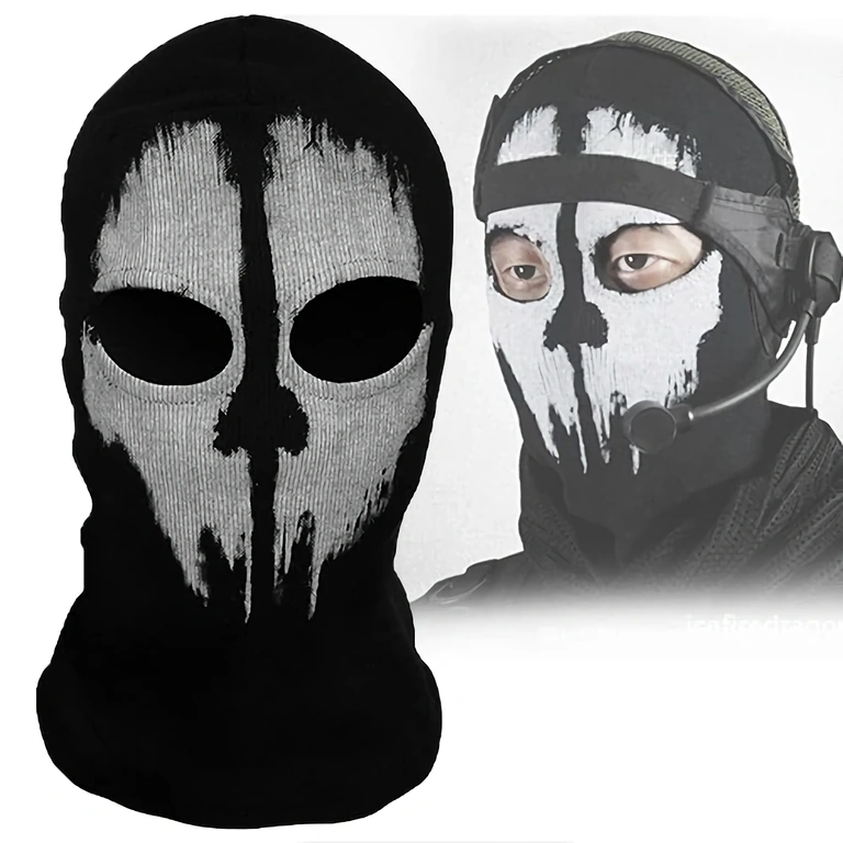 Call of Duty Ghosts balaclava mask for skiing, winter sports, and outdoor activities