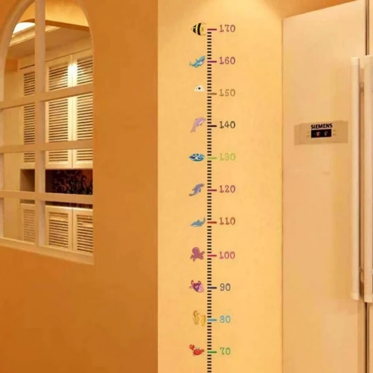 Colorful wall height chart – ideal for kids’ room decor