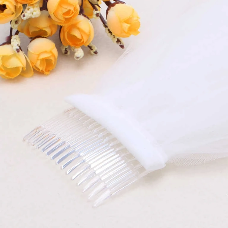 Spectacular long veil with comb attachment – royal wedding style