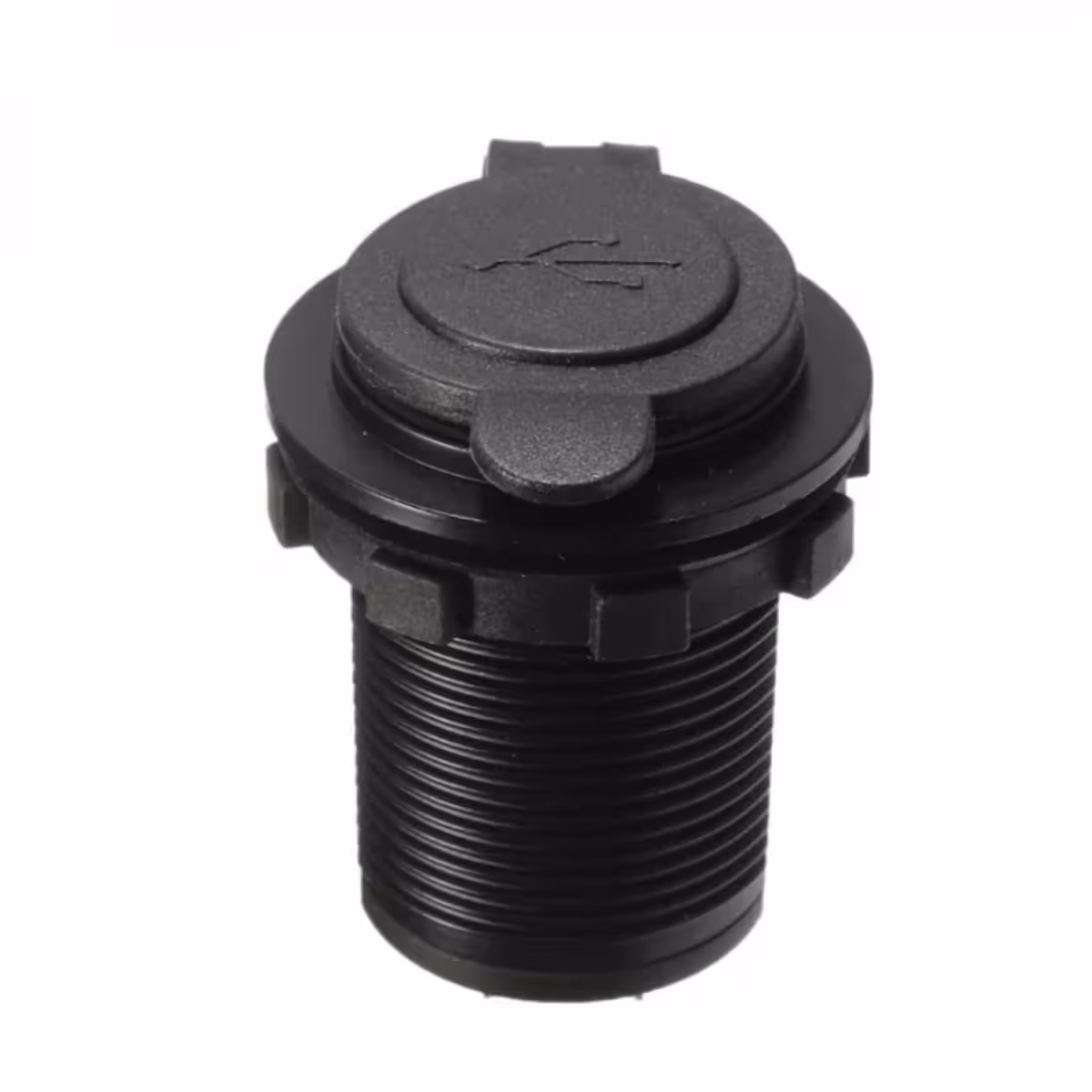 Universal car adapter with two 5V USB ports for cigarette lighter