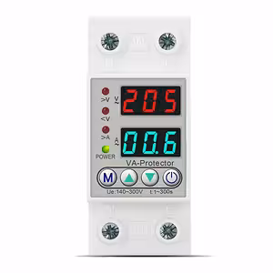 Single-Phase Overvoltage Monitoring and Protection Relay 220V 63A with Digital Display and Auto Reset
