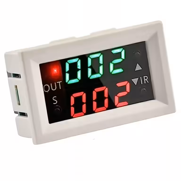 Programmable 12V Relay Timer Module with Digital Display – Adjustable Timer with Delay, Loop, and Dual Time