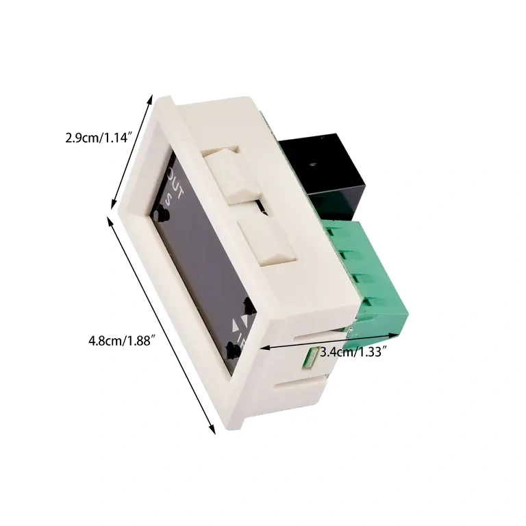 Dimensions of 12V Relay Timer Module Exact dimensions of timer relay module with LED display