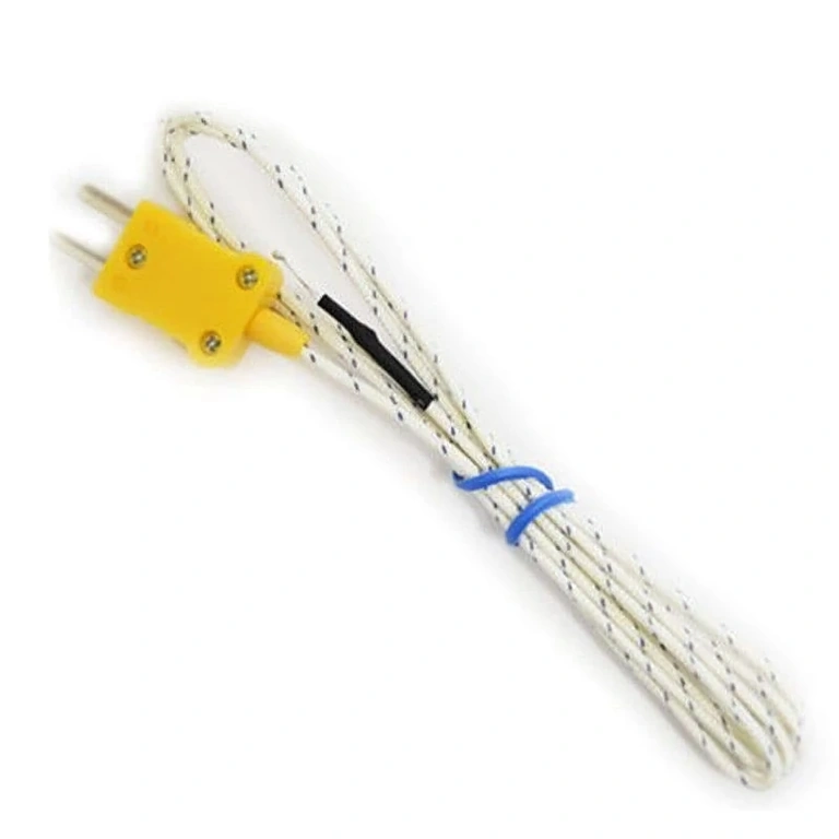 Essential accessory for industrial thermometers, K-type probe with quick connector