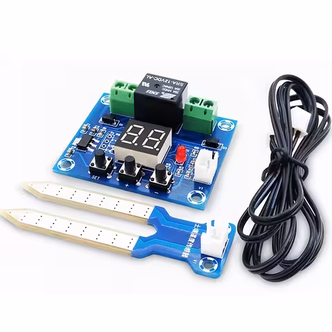 Soil Moisture Sensor Module with 12V Relay – Automatic Garden/Solar Irrigation Controller