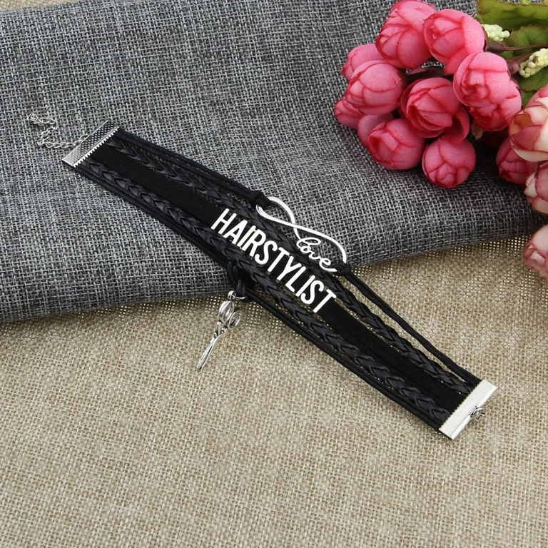 Personalized bracelet for barbers and hairstylists