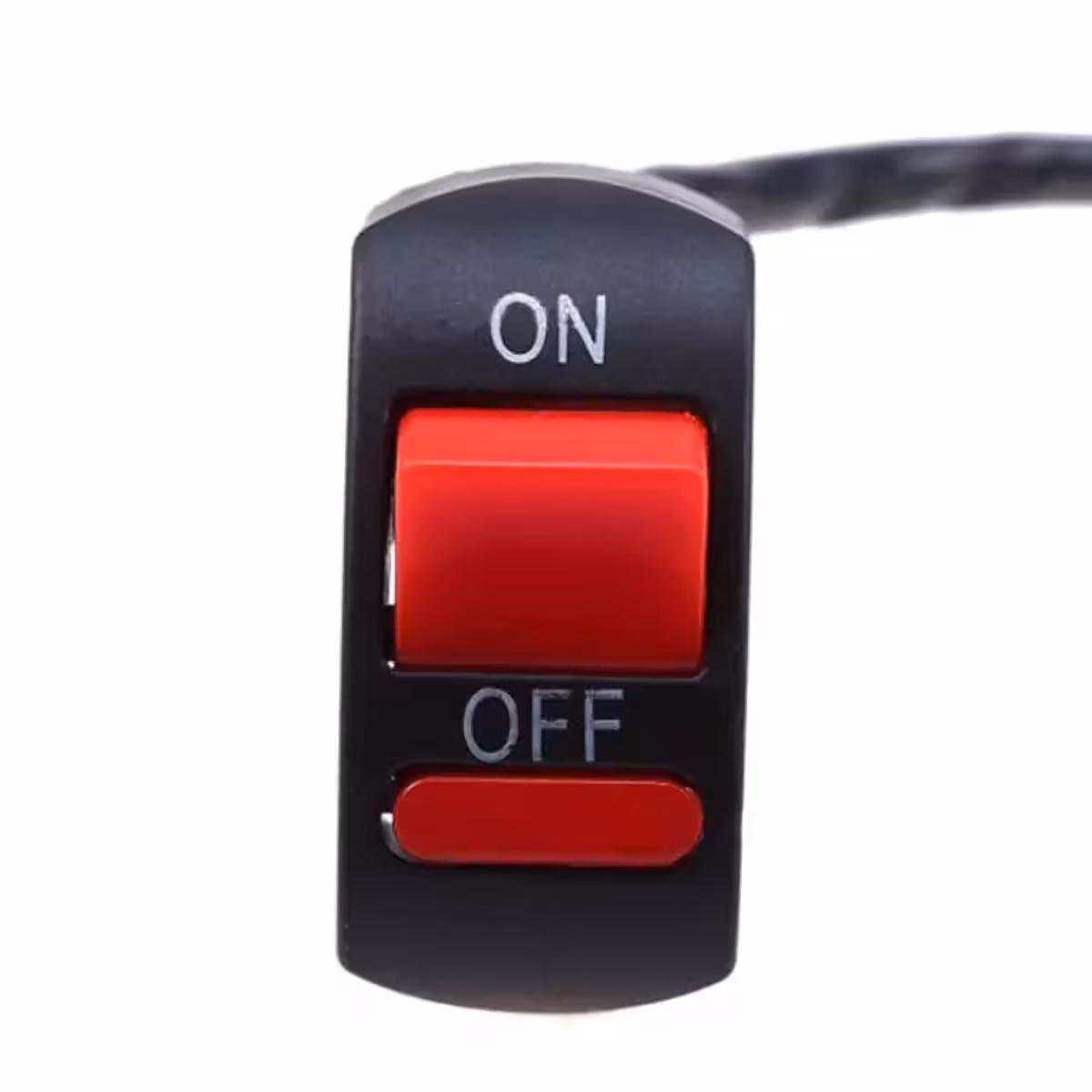 Toggle ON/OFF switch for motorcycle electrical system