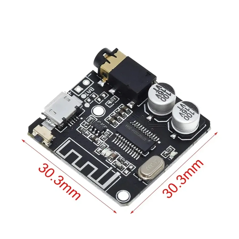 External USB audio board with Bluetooth receiver for PC and laptop