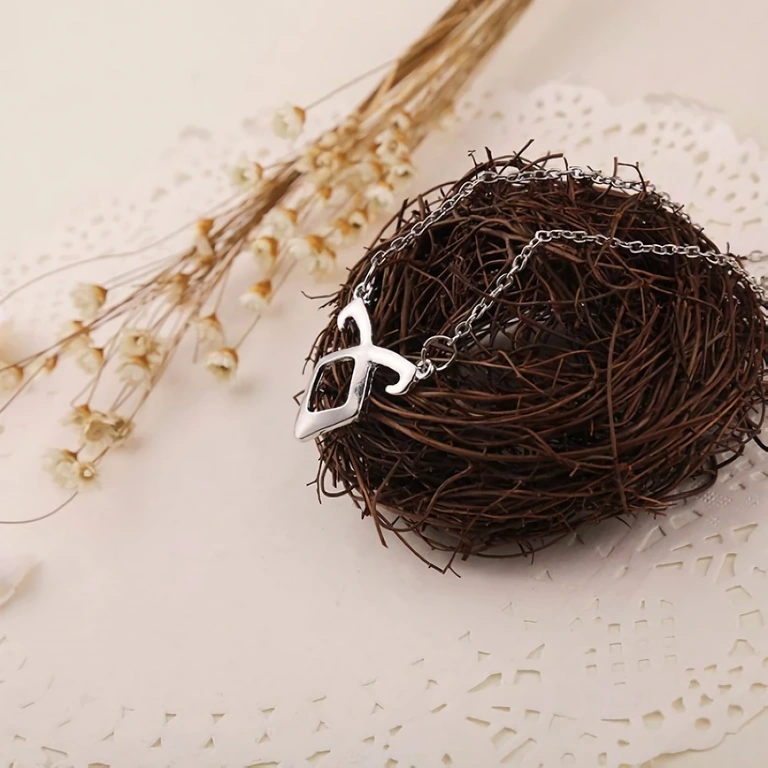 Runic pendant with angelic symbol from City of Bones movie