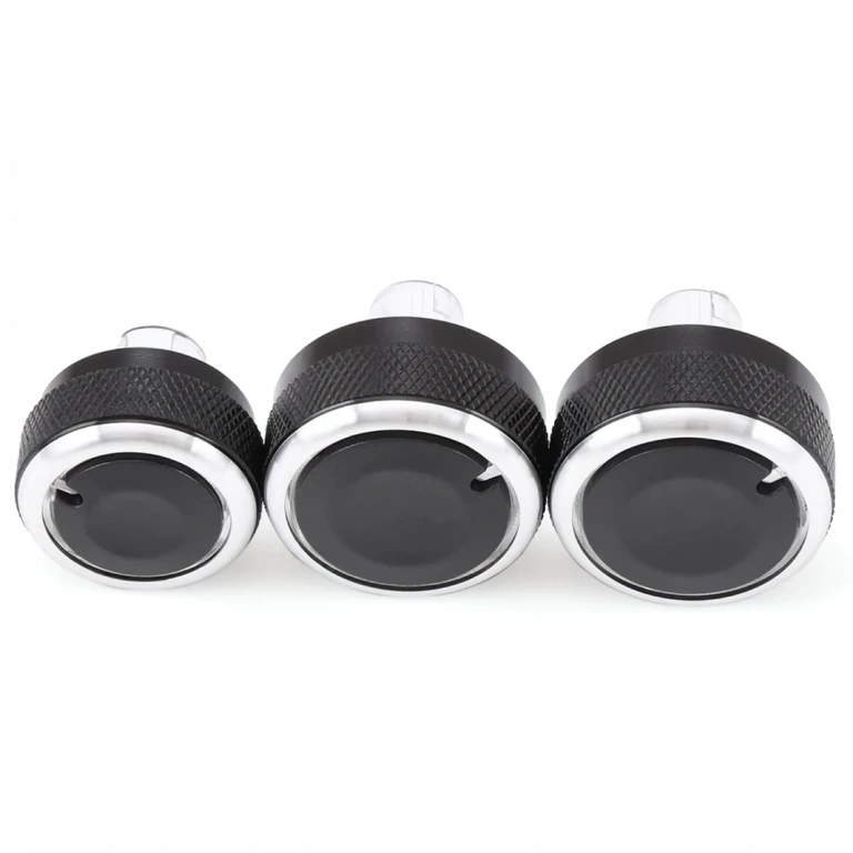 AC dashboard buttons with modern design – complete set of 3 pieces