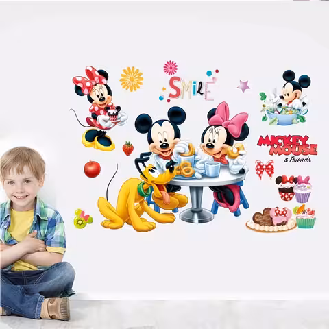 Mickey Mouse Wall Sticker – Adhesive Decorative Sticker for Kids or Baby Room