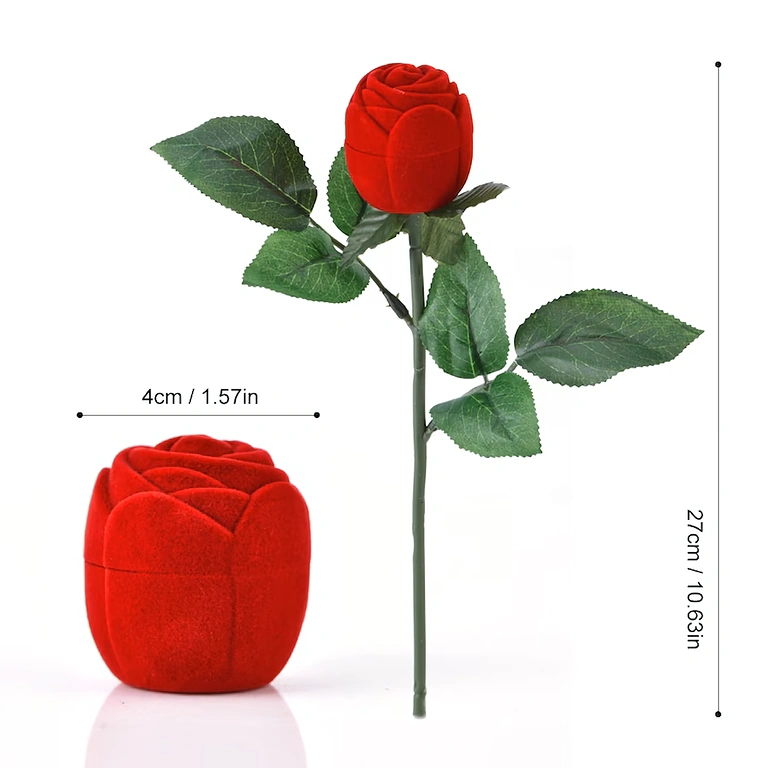 Engagement box – velvety rose design