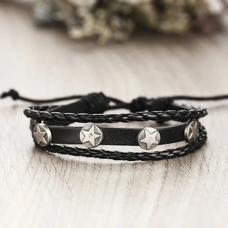 Braided leather bracelets – simple and elegant accessories