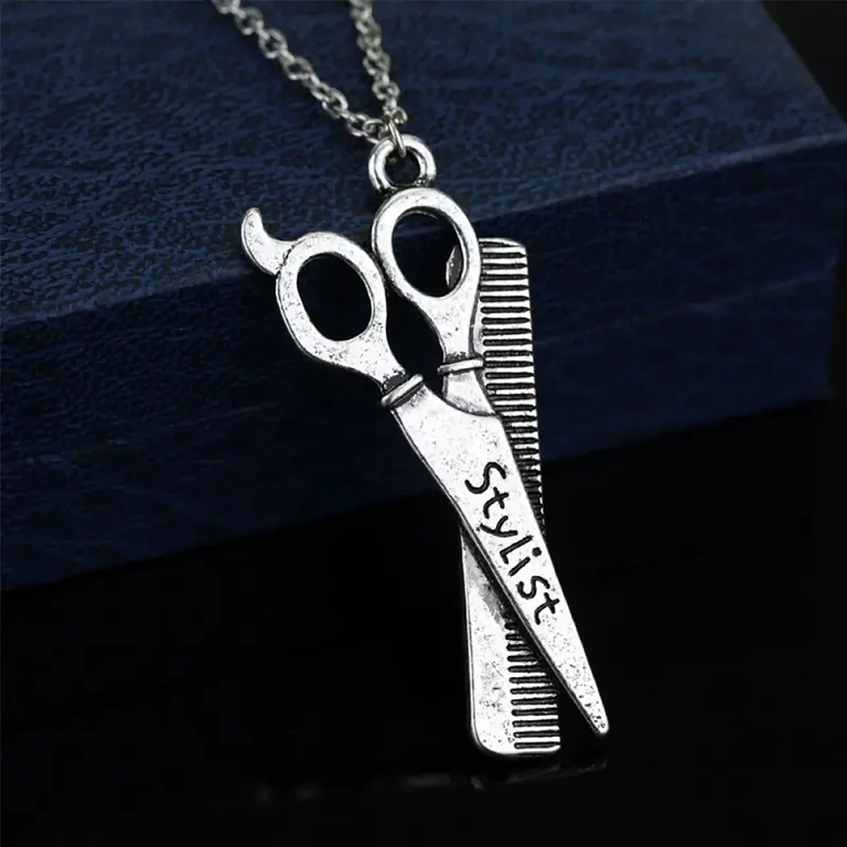 Fashion necklace for hairdressers and stylists – elegant professional design