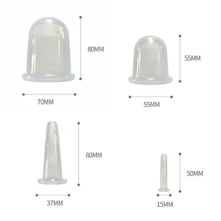 4 silicone cups in different sizes for versatile use