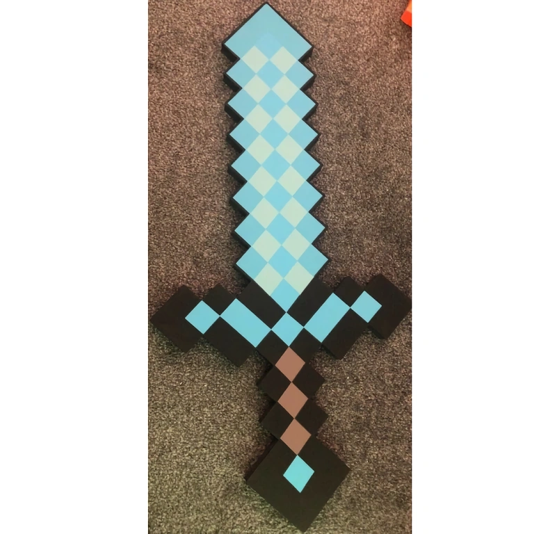 Diamond toy sword – Minecraft accessory Perfect for play, cosplay, or Minecraft-themed decoration