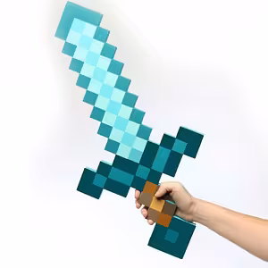 Minecraft Diamond Sword – EVA Foam Toy, Lightweight, Ideal for Kids and Cosplay