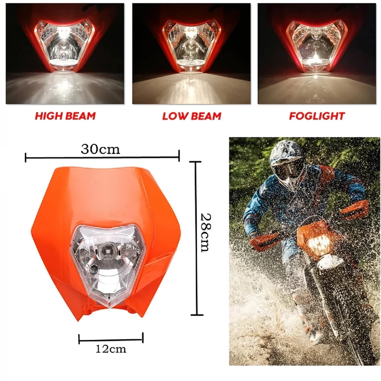 Universal front accessory KTM with headlight for Naked motorcycles