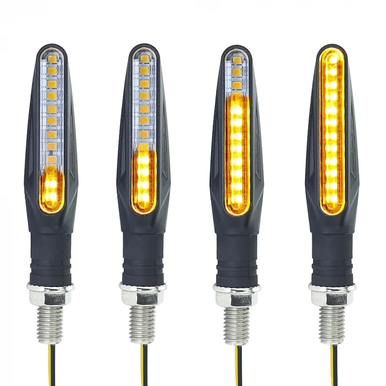 Flexible, durable LED turn signals, yellow color