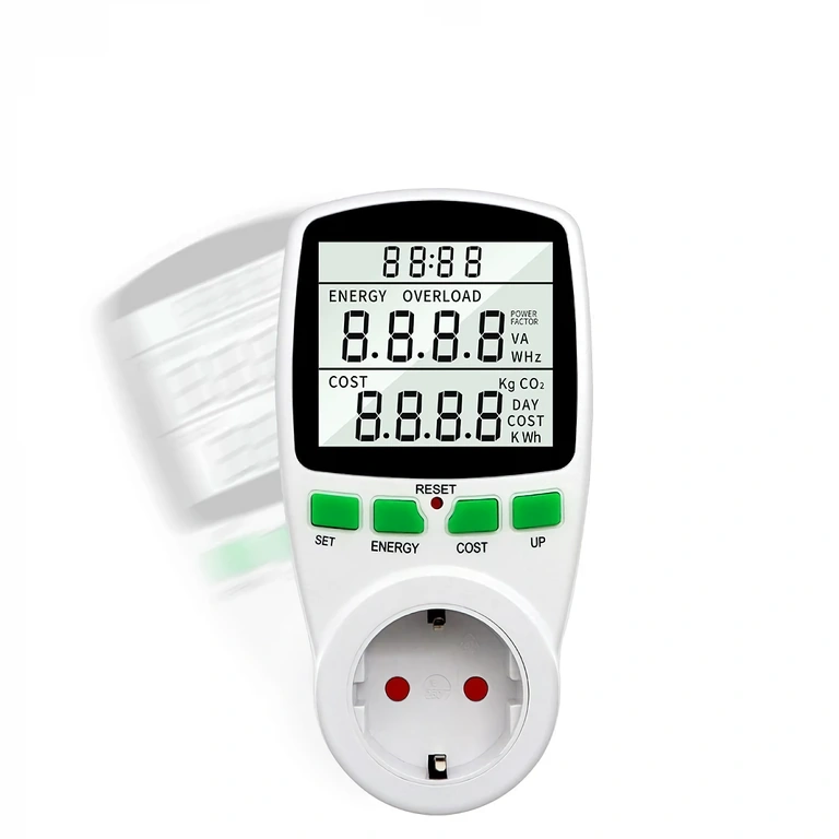 Device with cost/kWh display and monthly expense estimation