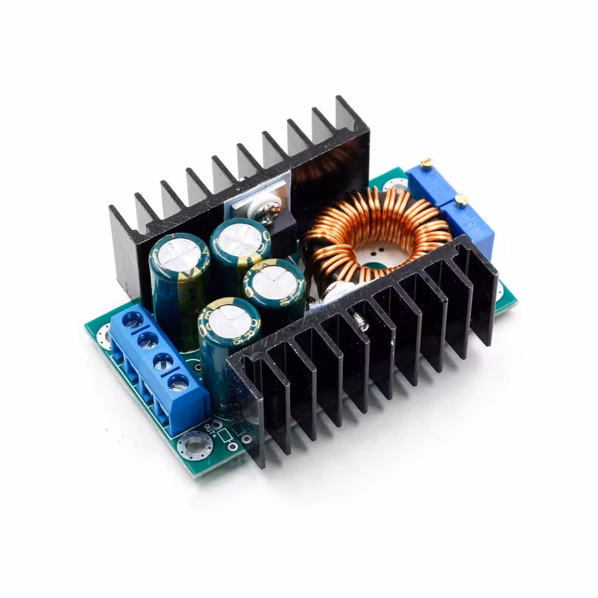 9A DC-DC step-down converter with current and voltage adjustment