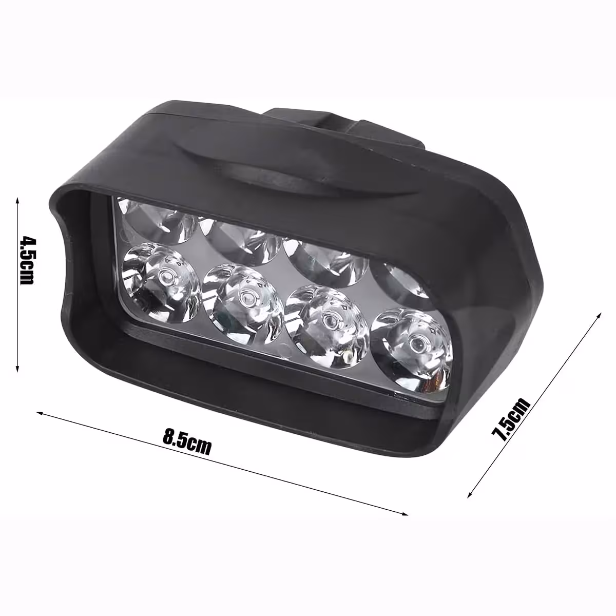 Powerful front light for bicycles