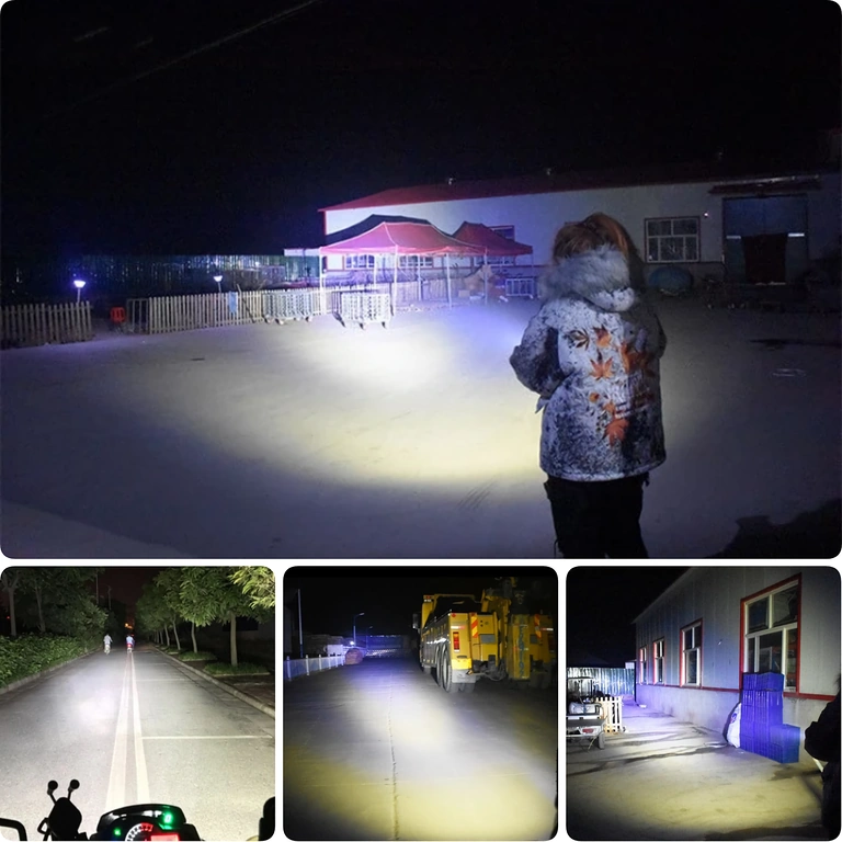 Powerful 12W LED projector Powerful illumination for safety and visibility