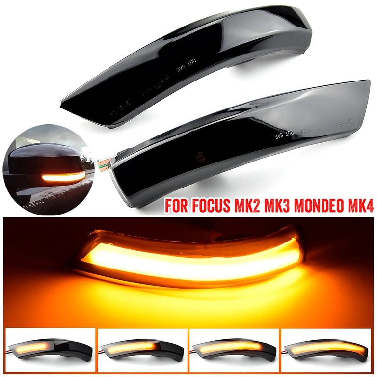 Sequential LED light upgrade LED rearview mirror upgrade with sequential signaling