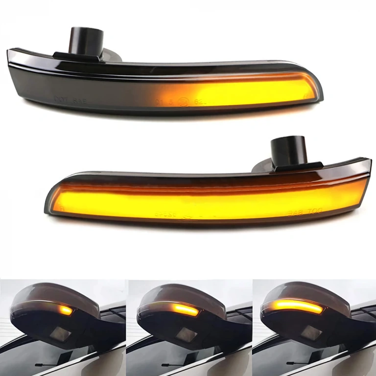 Quick Plug & Play setup Installation without modifications for mirror turn signal