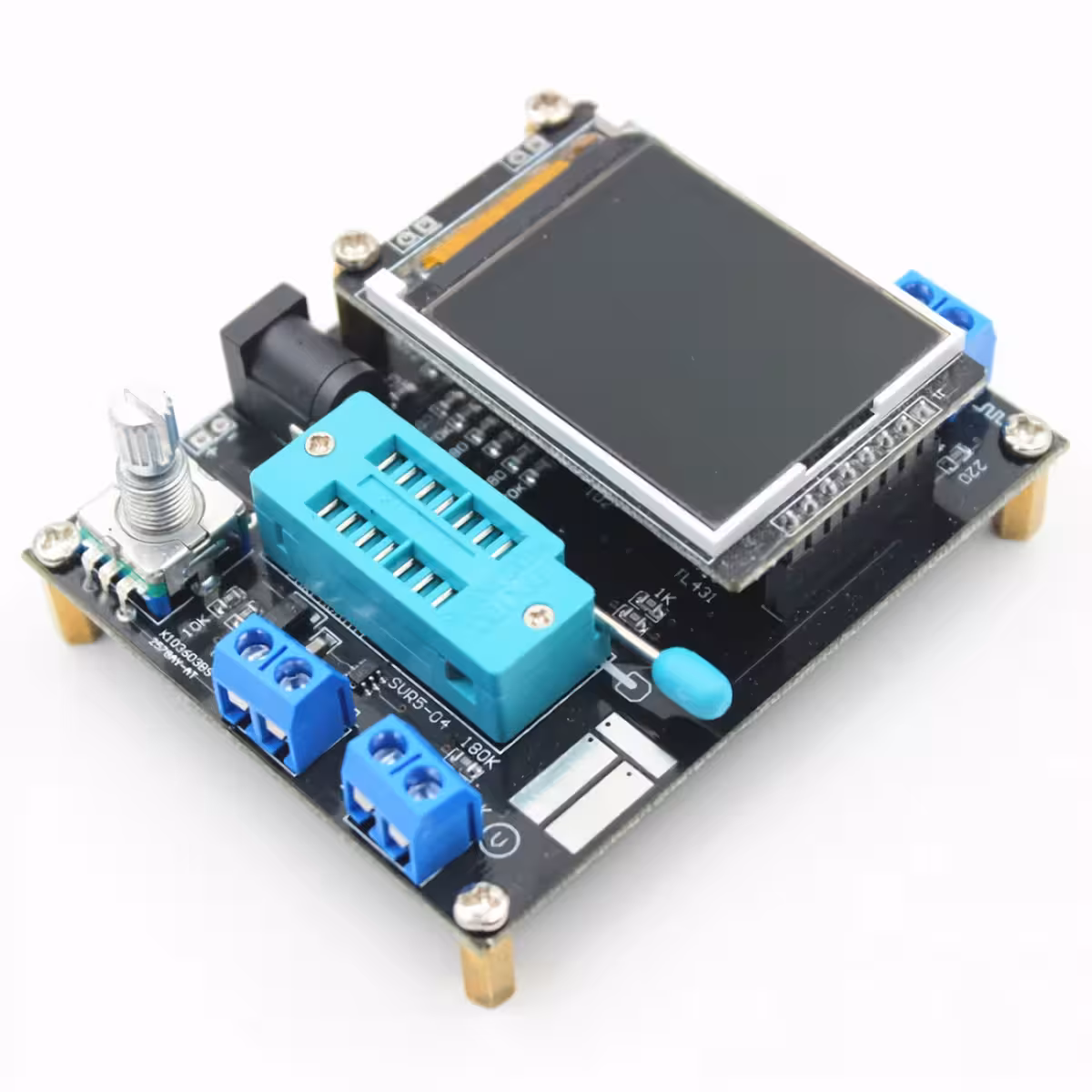 Transistor analyzer with color display and full auto-detection