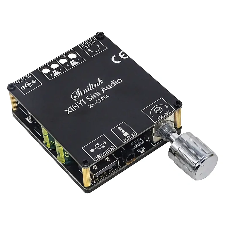 Digital stereo amplifier board with Bluetooth input