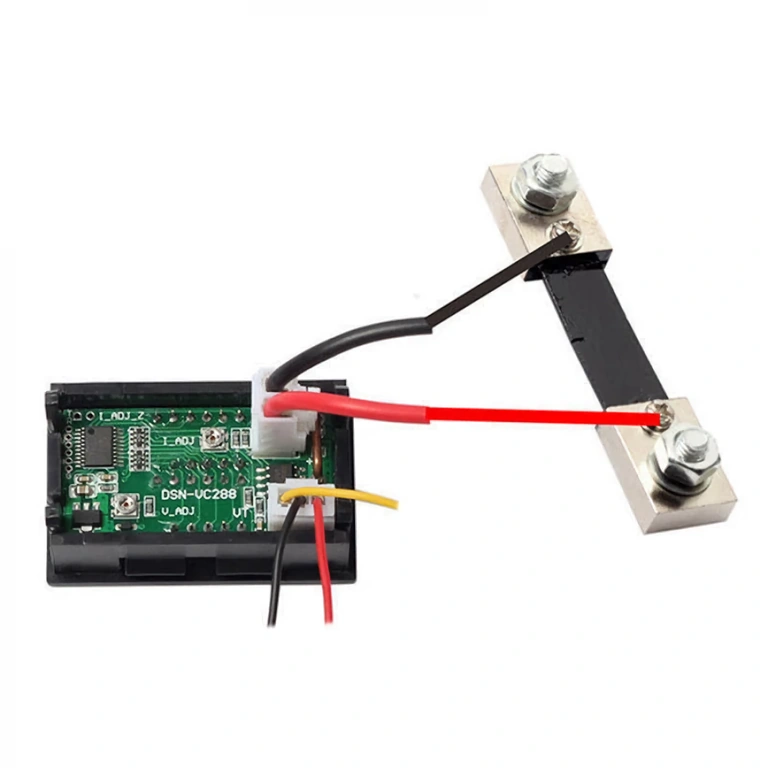 DC 100A digital ammeter with shunt Precise ammeter with shunt for high current values