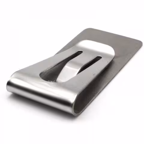 Money Clip – Slim Minimalist Stainless Steel Clip for Cards and Banknotes