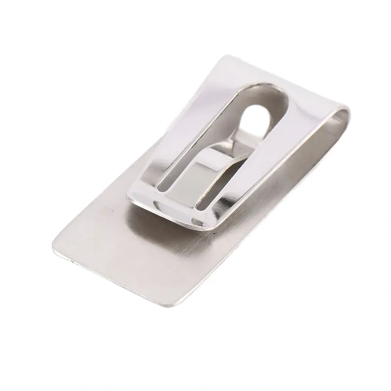 Practical and slim pocket clip – keeps cards and cash