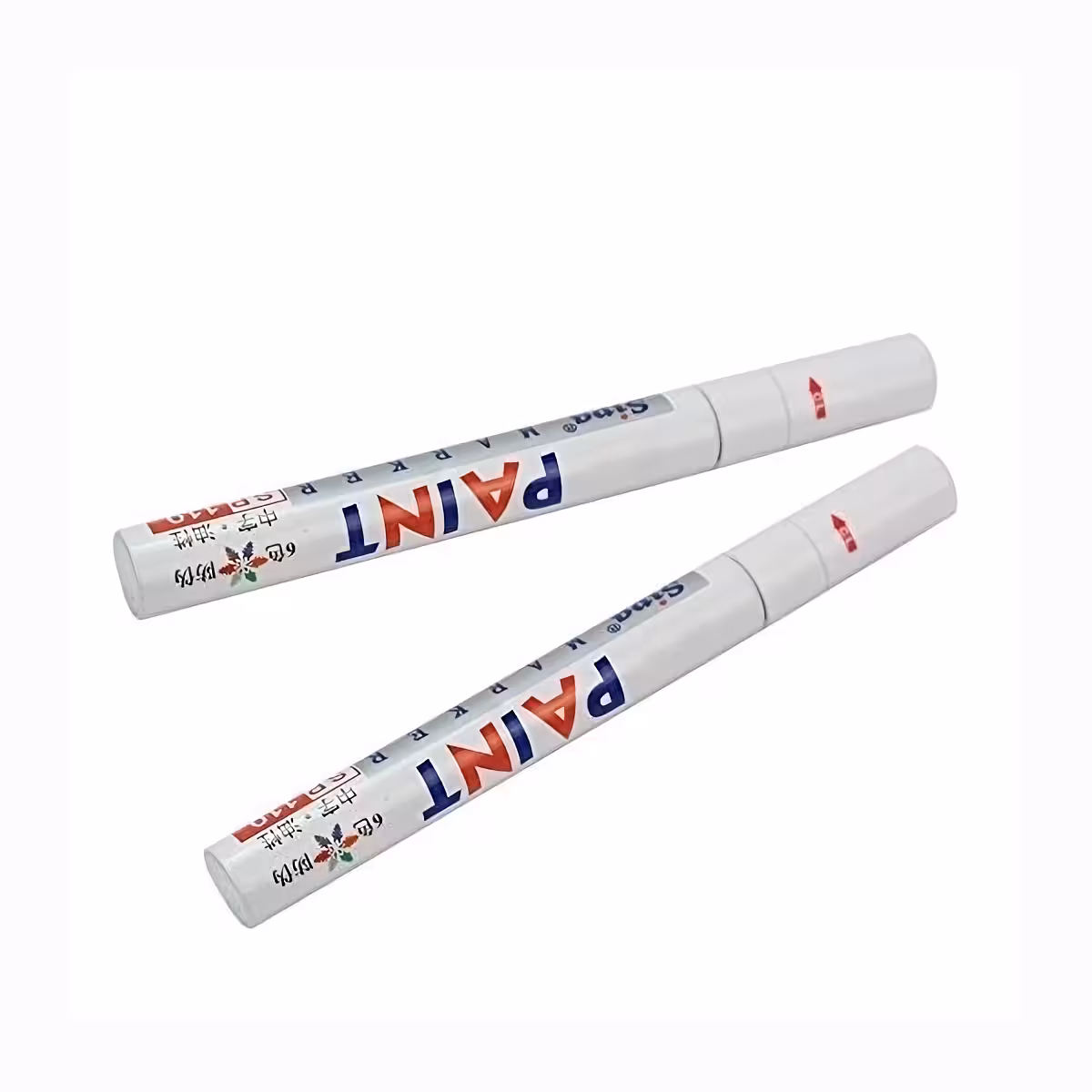Permanent white marker for auto parts or bodywork