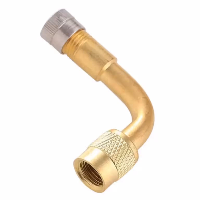 Metal Car Valve Extender with Vent – 90° Extension for Truck, Bicycle, and Electric Scooter