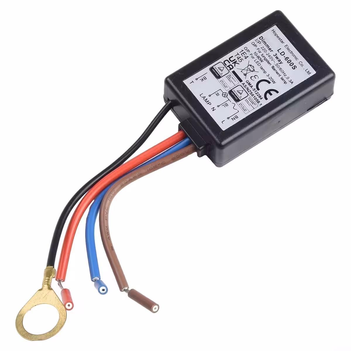 Electronic board of LD-600S module, components and traces