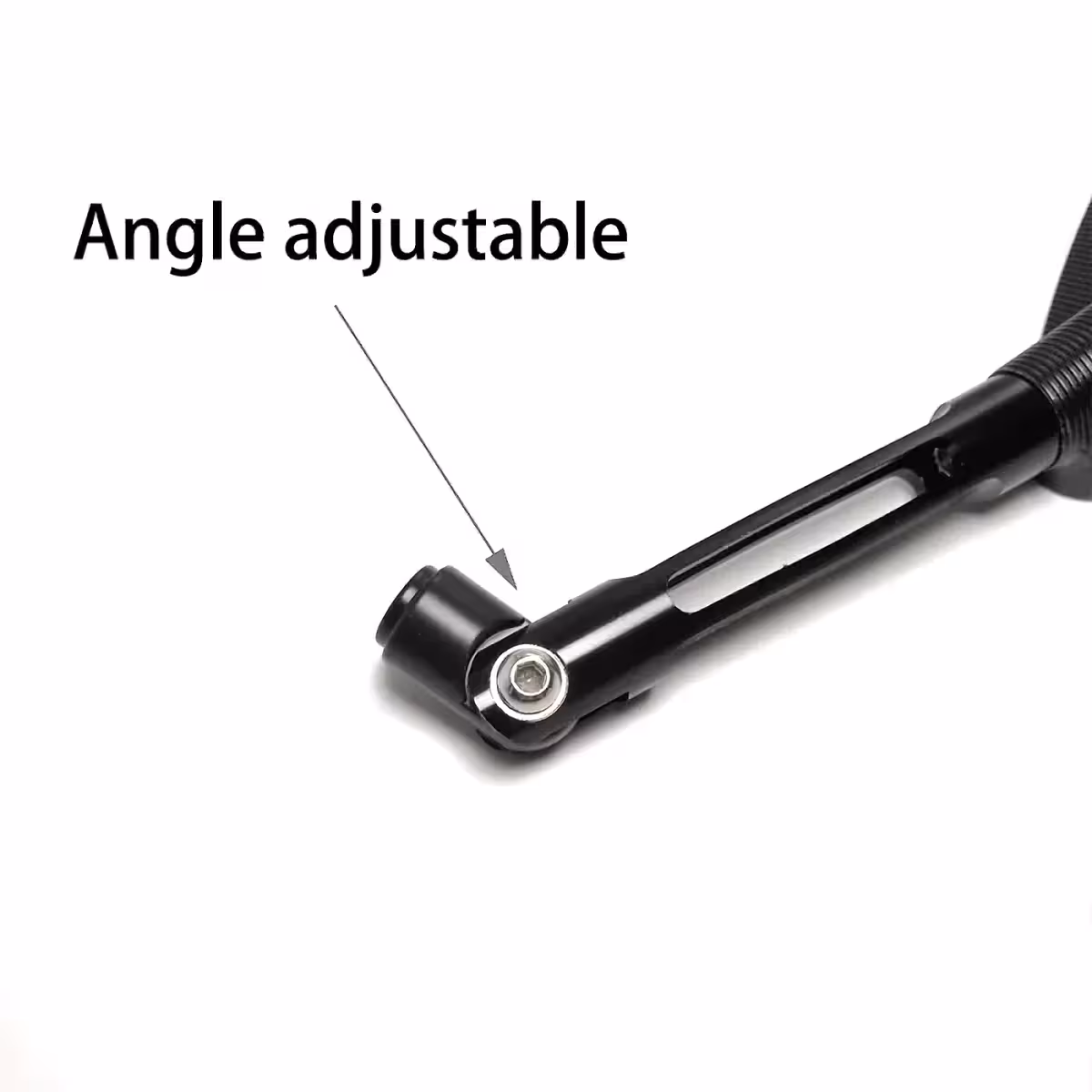 Adjustable handlebar mirrors for ATVs and motorcycles