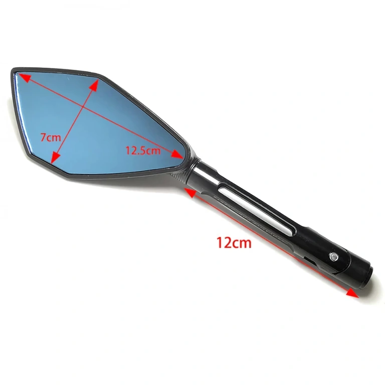 Black handlebar motorcycle mirror set Elegant mirrors with durable mount for any motorcycle type